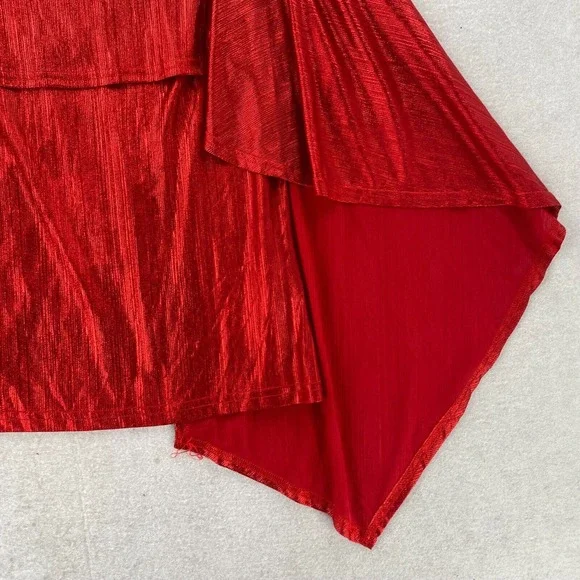 GRACE KARIN Blouse XL Shimmer Glitter Sparkly Poncho Party Top Blouse Low Back - Picture 4 of 15